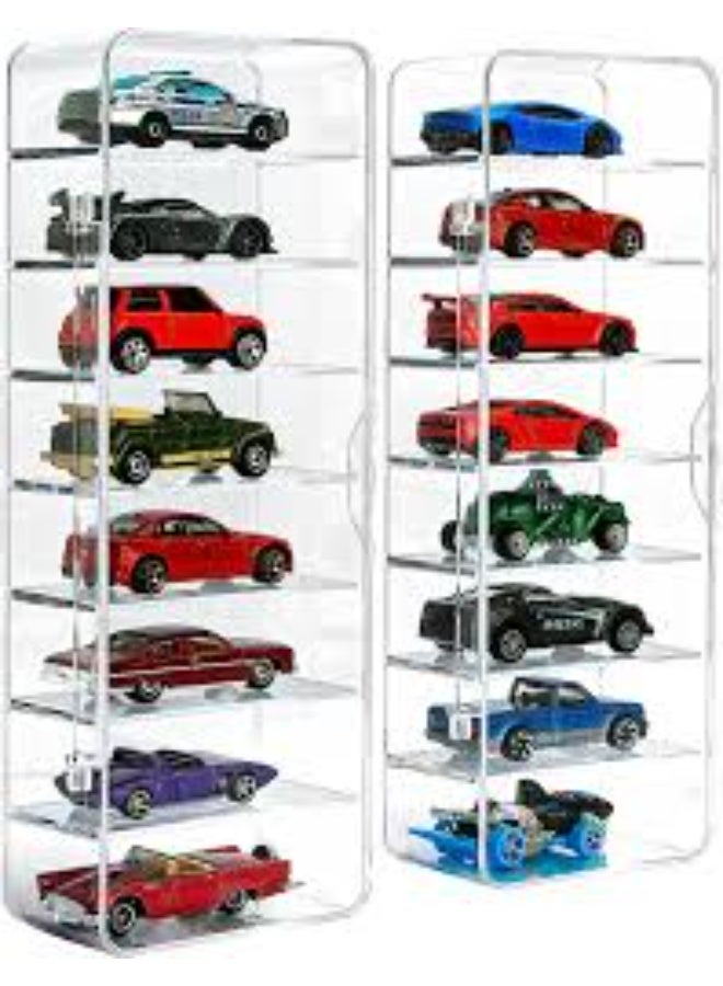 EMAAZZ LLC Clear Acrylic Toy Car Display Case – Multi Compartment Storage Organizer Shelf for Mini Cars, Hot Wheels, Collectibles, Figures, Home & Office Décor - Image 3